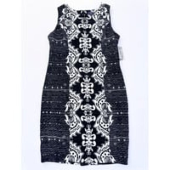 NEW NYDJ Dress Women_s 16 Black White Sheath_ - Picture 1 of 7